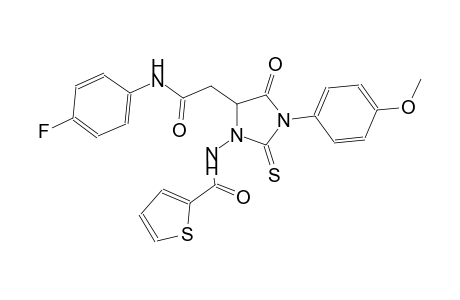 N-[5-[2-(4-fluoroanilino)-2-oxoethyl]-3-(4-methoxyphenyl)-4-oxo-2-thioxo-1-imidazolidinyl]-2-thiophenecarboxamide