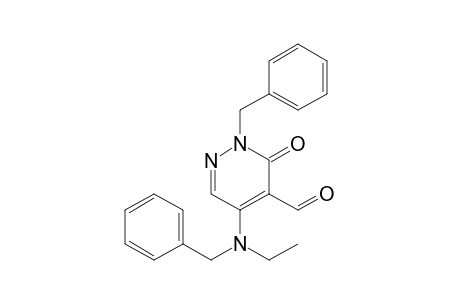 2-Benzyl-5-[benzyl(ethyl)amino]-3-oxo-2,3-dihydropyridazine-4-carbaldehyde