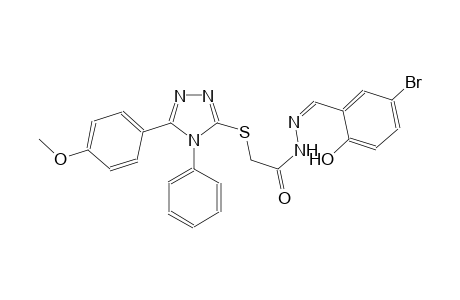 acetic acid, [[5-(4-methoxyphenyl)-4-phenyl-4H-1,2,4-triazol-3-yl]thio]-, 2-[(Z)-(5-bromo-2-hydroxyphenyl)methylidene]hydrazide