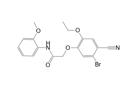 2-(5-bromo-4-cyano-2-ethoxyphenoxy)-N-(2-methoxyphenyl)acetamide