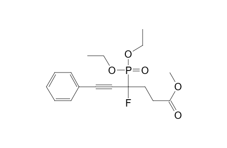 4-Diethoxyphosphoryl-4-fluoro-6-phenyl-5-hexynoic acid methyl ester