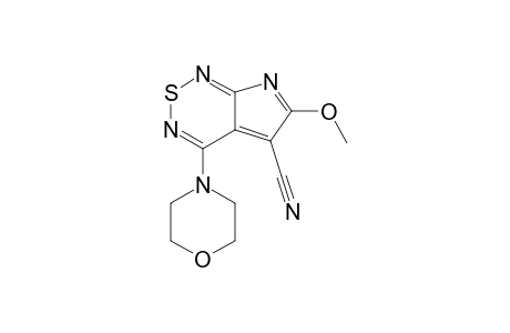6-Methoxy-4-morpholinopyrrolo[2,3-c][1,2,6]thiadiazine-5-carbonitrile