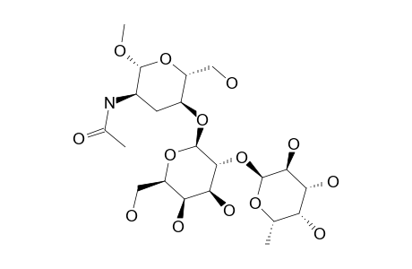 METHYL-2-ACETAMIDO-2,3-DIDEOXY-4-O-[2-O-(ALPHA-L-FUCOPYRANOSYL)-BETA-D-GALACTOPYRANOSYL]-BETA-D-XYLO-HEXOPYRANOSIDE