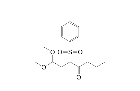 1,1-Dimethoxy-3-tosyl-4-heptanone