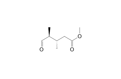 Pentanoic acid, 3,4-dimethyl-5-oxo-, methyl ester, [S-(R*,R*)]-