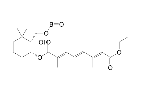 (E,E,E)-2,6-Dimethyl-2,4,6-octatrienicdiacid-8-ethyl-1-[2-hydroxy-1,3,3-trimethyl-2-(oxoboryloxy)methyl-cyclohexyl]ester