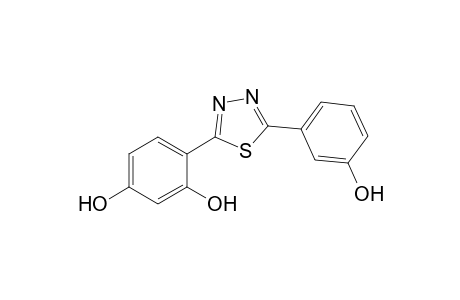 2-(2',4'-Dihydroxyphenyl)-5-(m-hydroxyphenyl)-1,3,4-thiadiazole