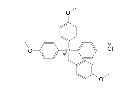 bis(p-methoxyphenyl)(p-methoxybenzyl)phenylphosphonium chloride