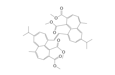 Tetramethyl (E)-7,7'-diisopropyl-5,5'-dimethyl-10,10'-ethenylenediheptalene-1,1',2,2'-tetracarboxylate