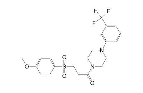 piperazine, 1-[3-[(4-methoxyphenyl)sulfonyl]-1-oxopropyl]-4-[3-(trifluoromethyl)phenyl]-