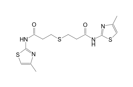 N-(4-methyl-1,3-thiazol-2-yl)-3-({3-[(4-methyl-1,3-thiazol-2-yl)amino]-3-oxopropyl}sulfanyl)propanamide