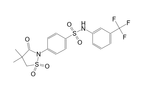 benzenesulfonamide, 4-(4,4-dimethyl-1,1-dioxido-3-oxo-2-isothiazolidinyl)-N-[3-(trifluoromethyl)phenyl]-
