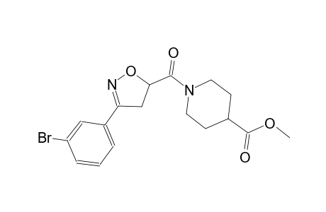 4-piperidinecarboxylic acid, 1-[[3-(3-bromophenyl)-4,5-dihydro-5-isoxazolyl]carbonyl]-, methyl ester