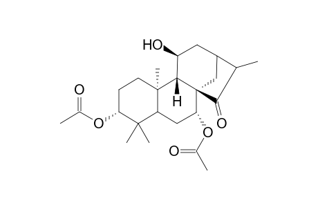 3.alpha.,7.alpha.-Diacetoxy-11.beta.-hydroxy-15-oxo-(16S)-Kaurane