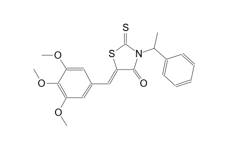 (5Z)-3-(1-phenylethyl)-2-thioxo-5-(3,4,5-trimethoxybenzylidene)-1,3-thiazolidin-4-one