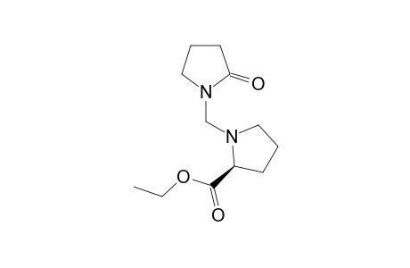 (2S)-1-[(2-ketopyrrolidino)methyl]pyrrolidine-2-carboxylic acid ethyl ester