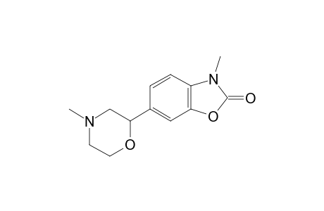 3-methyl-6-(4-methylmorpholin-2-yl)-1,3-benzoxazol-2-one