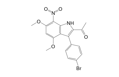 2-Acetyl-3-(4-bromophenyl)-4,6-dimethoxy-7-nitroindole