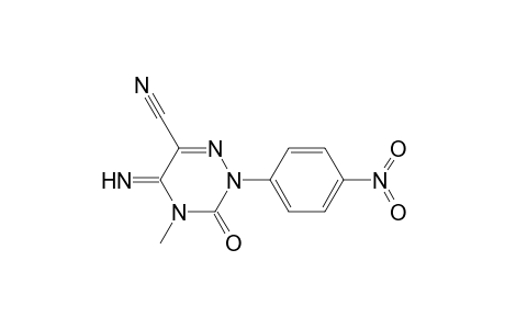 1,2,4-Triazine-6-carbonitrile, 2,3,4,5-tetrahydro-5-imino-4-methyl-2-(4-nitrophenyl)-3-oxo-