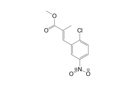 2-Propenoic acid, 3-(2-chloro-5-nitrophenyl)-2-methyl-, methyl ester