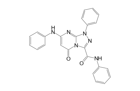 N-Phenyl-5-oxo-1-phenyl-7-(phenylamino)-1,2,4-triazolo[4,3-a]pyrimidine-3-carboxamide