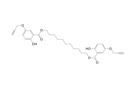 Benzoic acid, 2-hydroxy-5-(2-propynyloxy)-, 1,11-undecanediyl ester