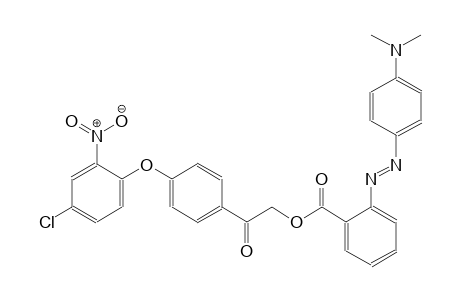 2-[4-(4-chloro-2-nitrophenoxy)phenyl]-2-oxoethyl 2-{(E)-[4-(dimethylamino)phenyl]diazenyl}benzoate