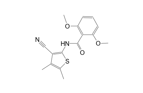 N-(3-cyano-4,5-dimethyl-2-thienyl)-2,6-dimethoxybenzamide