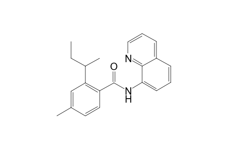 2-(sec-Butyl)-4-methyl-N-(quinolin-8-yl)benzamide