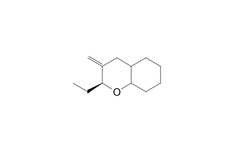 3.beta.-Ethyl-4-methylene-2-oxabicyclo[4.4.0]decane