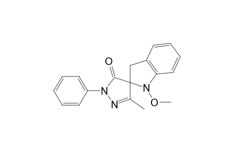 Spiro[2H-indole-2,4'-[4H]pyrazol]-3'(2'H)-one, 1,3-dihydro-1-methoxy-5'-methyl-2'-phenyl-