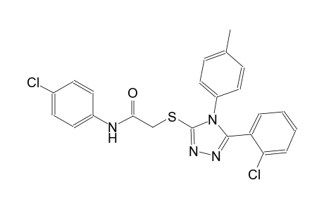 N-(4-chlorophenyl)-2-{[5-(2-chlorophenyl)-4-(4-methylphenyl)-4H-1,2,4-triazol-3-yl]sulfanyl}acetamide