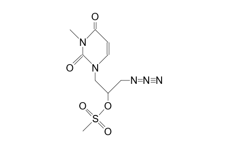 1-(3-Azido-2-methylsulfonyloxy-propyl)-3-methyl-uracil