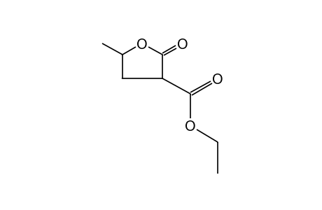 5-methyl-2-oxotetrahydro-3-furoic acid, ethyl ester