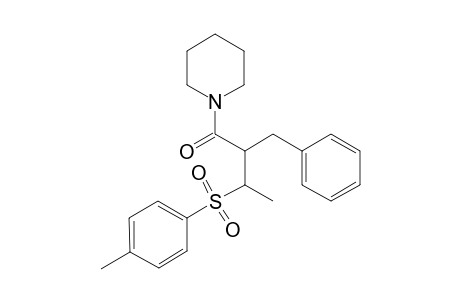 N-[2-Benzyl-3-(p-tolylsulfonyl)butanoyl]piperidine