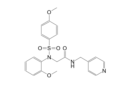 2-{2-methoxy[(4-methoxyphenyl)sulfonyl]anilino}-N-(4-pyridinylmethyl)acetamide
