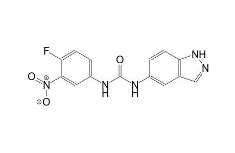 N-(4-fluoro-3-nitrophenyl)-N'-(1H-indazol-5-yl)urea