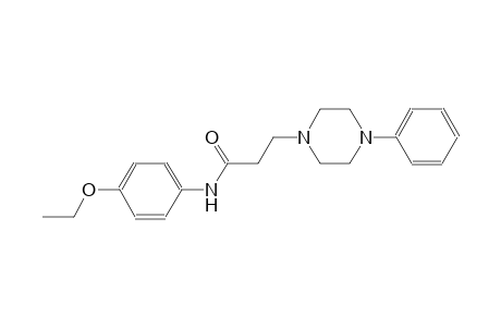 N-(4-Ethoxyphenyl)-3-(4-phenyl-1-piperazinyl)propanamide