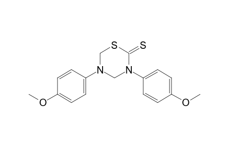 3,5-bis(p-methoxyphenyl)tetrahydro-2H-1,3,5-thiadiazine-2-thione