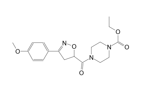 1-piperazinecarboxylic acid, 4-[[4,5-dihydro-3-(4-methoxyphenyl)-5-isoxazolyl]carbonyl]-, ethyl ester