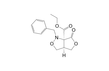 (3aR*,6aR*)-Tetrahydro-6a-ethoxycarbonyl-1-(phenylmethyl)-1H,6H-furo[3,4-c]isoxazol-6-one