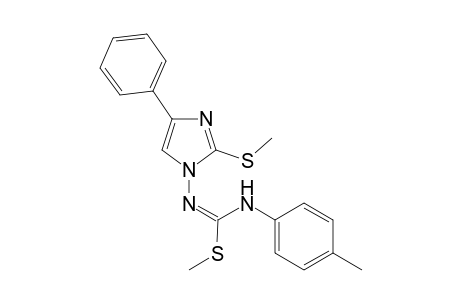 Methyl N-(4-methylphenyl-N'-(2-methylthio-4-phenylimidazol-1-yl)carbamimidothioate