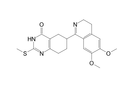 6-(6,7-dimethoxy-3,4-dihydroisoquinolin-1-yl)-2-(methylthio)-5,6,7,8-tetrahydro-1H-quinazolin-4-one