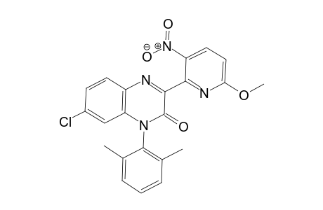 7-Chloro-1-(2,6-dimethylphenyl)-3-(6-methoxy-3-nitropyridin-2-yl)quinoxalin-2(1H)-one