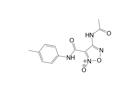 4-(acetylamino)-N-(4-methylphenyl)-1,2,5-oxadiazole-3-carboxamide 2-oxide