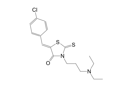 (5Z)-5-(4-chlorobenzylidene)-3-[3-(diethylamino)propyl]-2-thioxo-1,3-thiazolidin-4-one