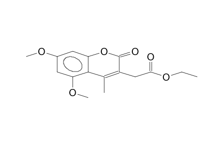 5,7-Dimethoxy-3-(ethoxycarbonylmethyl)-4-methylcoumarin