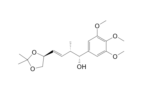 (E,1R,2S)-4-[(4S)-2,2-dimethyl-1,3-dioxolan-4-yl]-2-methyl-1-(3,4,5-trimethoxyphenyl)-3-buten-1-ol
