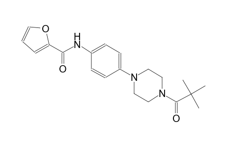 N-{4-[4-(2,2-dimethylpropanoyl)-1-piperazinyl]phenyl}-2-furamide