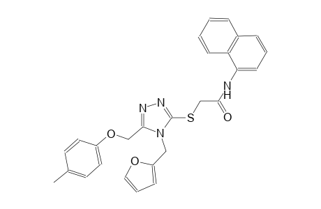 2-({4-(2-furylmethyl)-5-[(4-methylphenoxy)methyl]-4H-1,2,4-triazol-3-yl}sulfanyl)-N-(1-naphthyl)acetamide